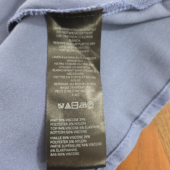 Anthropologie The Gemini Twofer Blue Midu Dress Size Large - Picture 11 of 11